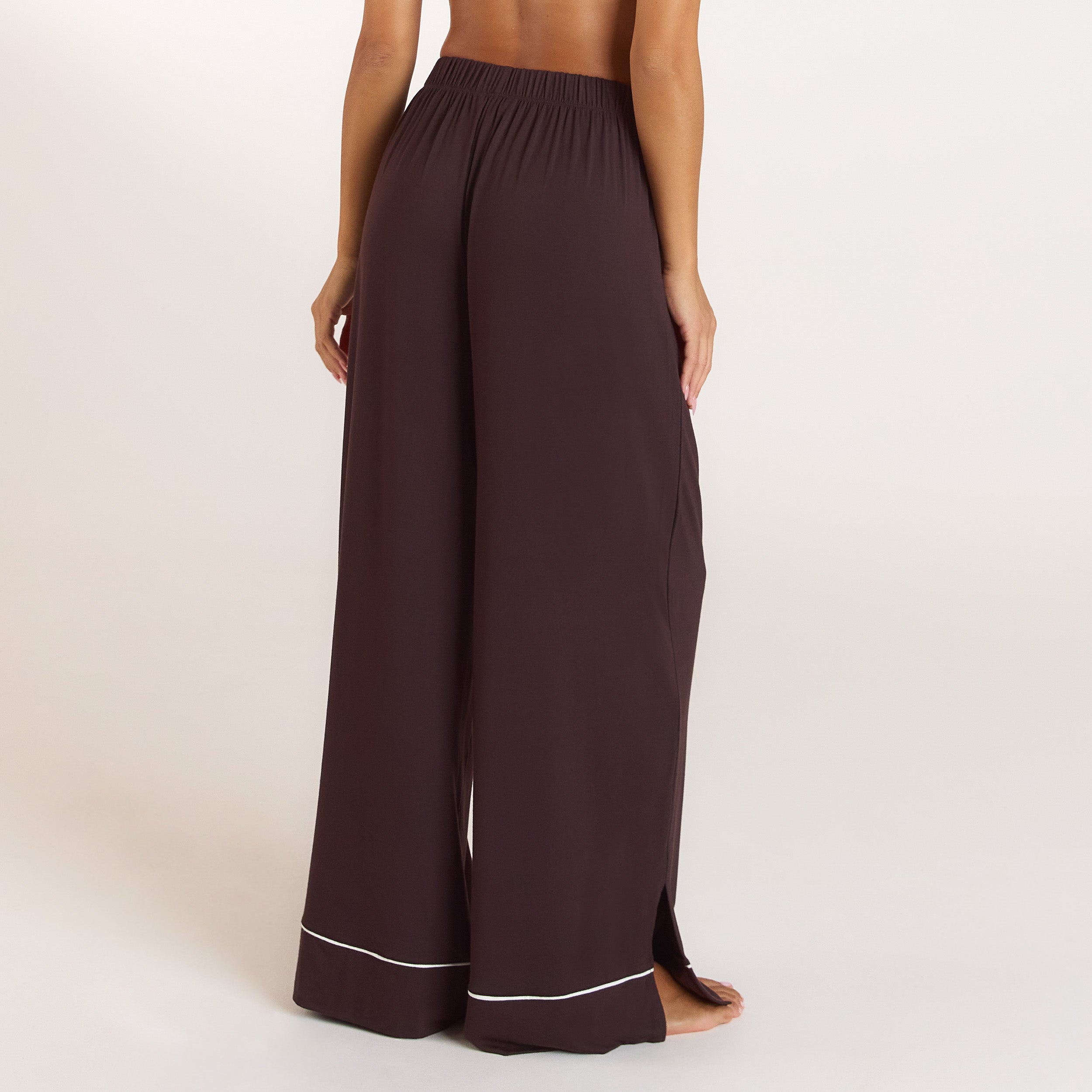 Modal Pyjama Bottoms | Modal Pajama Pants - Dark Chocolate