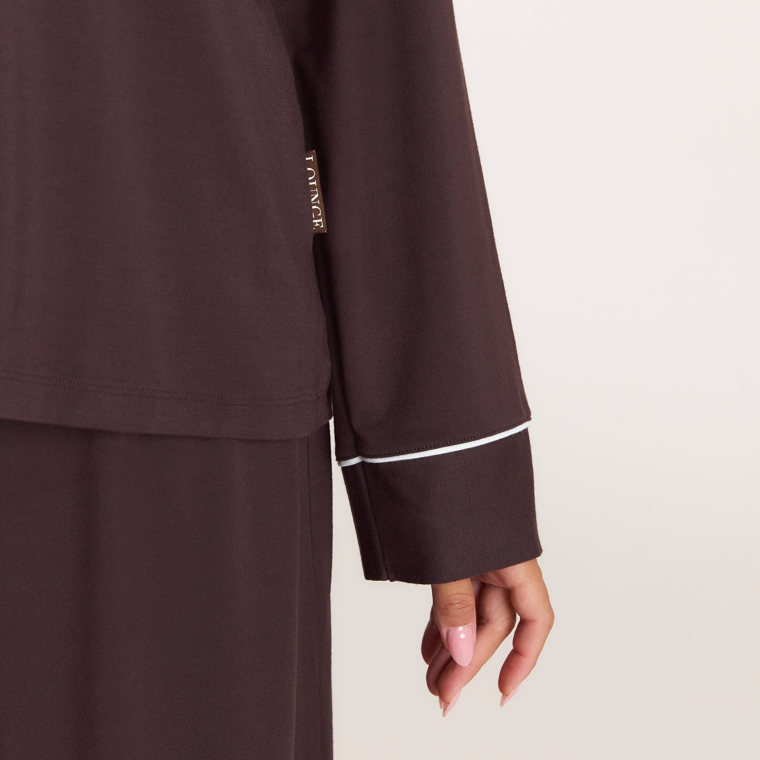 Modal Pyjama Shirt | Modal Pajama Shirt - Dark Chocolate