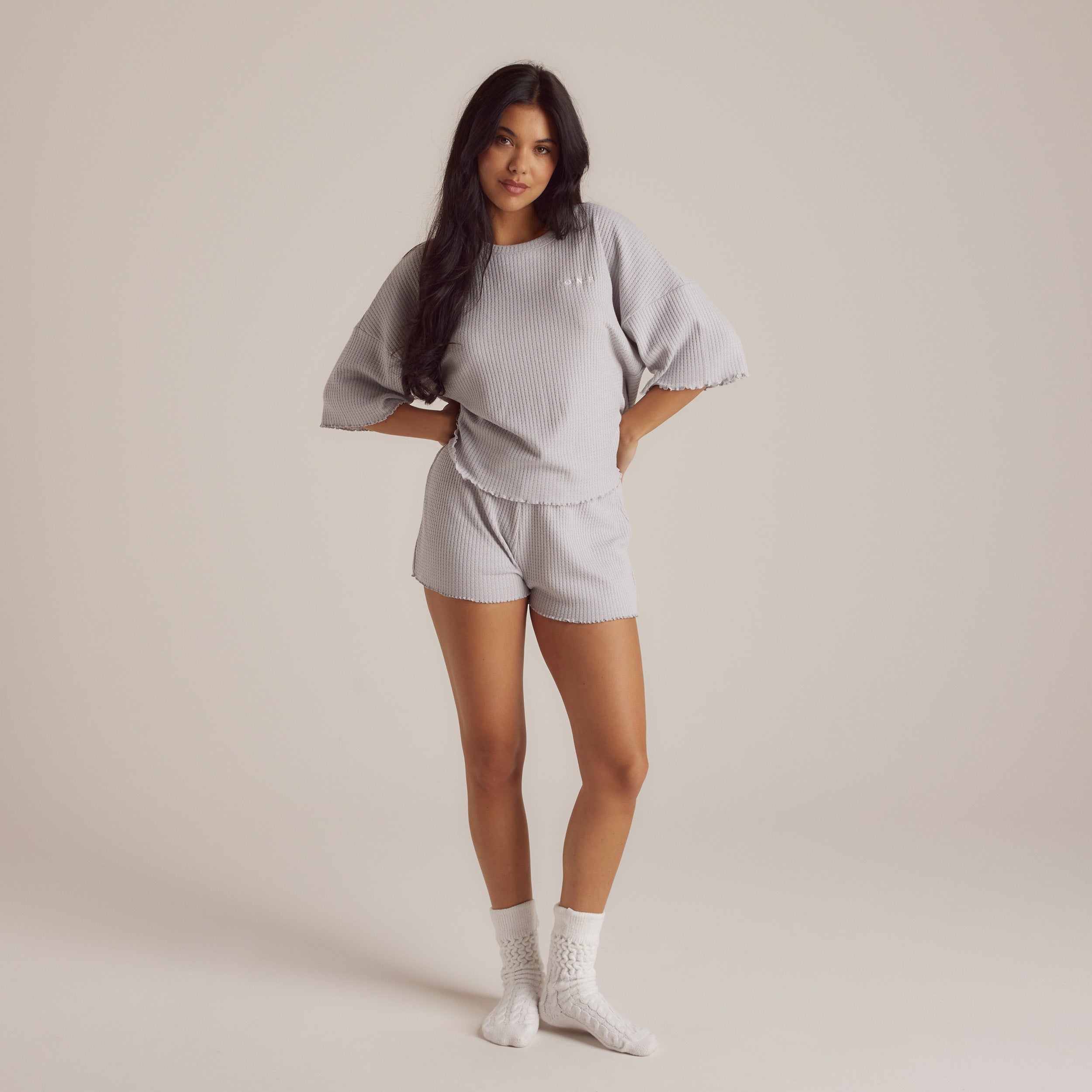 Soft Waffle Pajama Shorts  | Imaani, S
