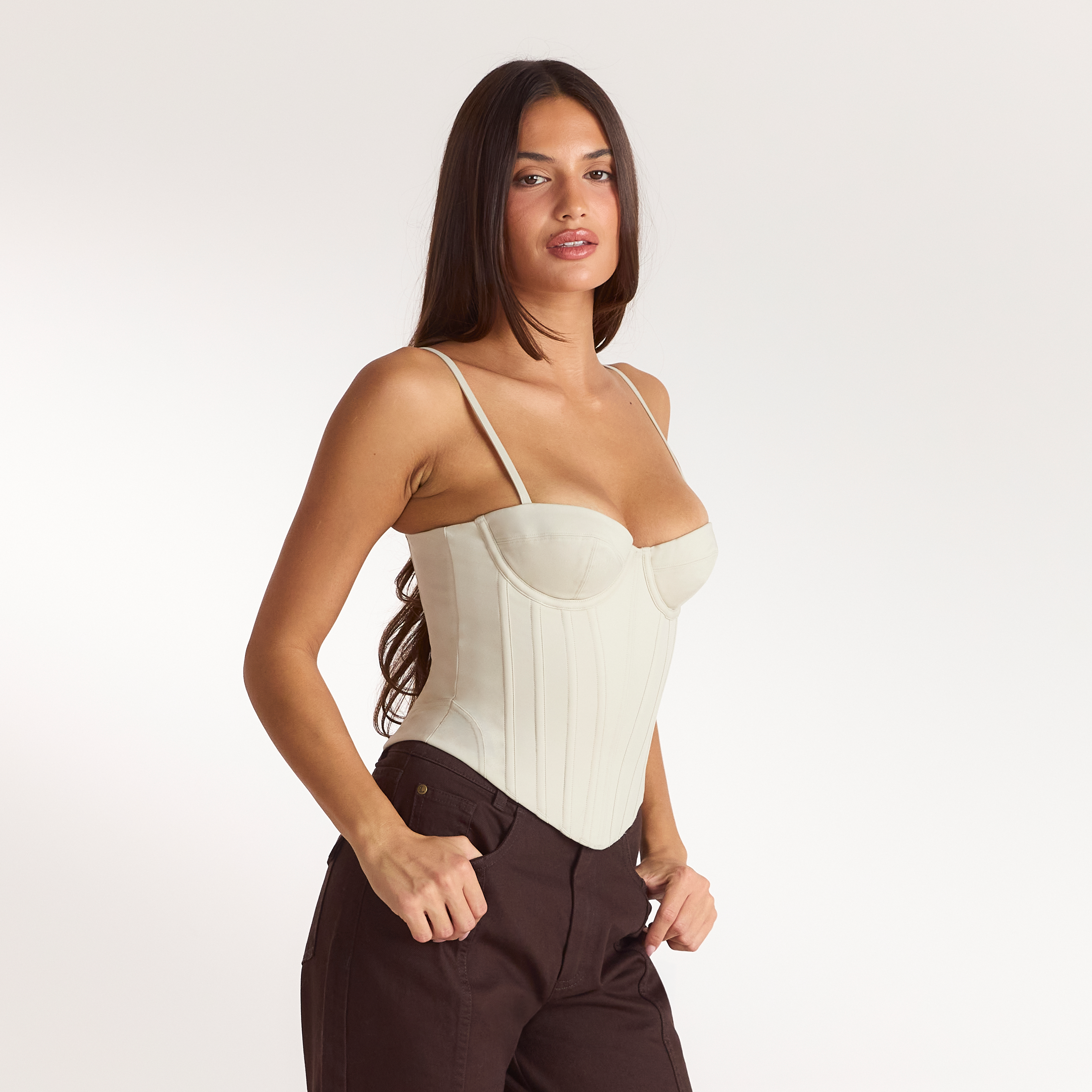 Sculpt Corset Top | Sculpt Corset Top - Stone