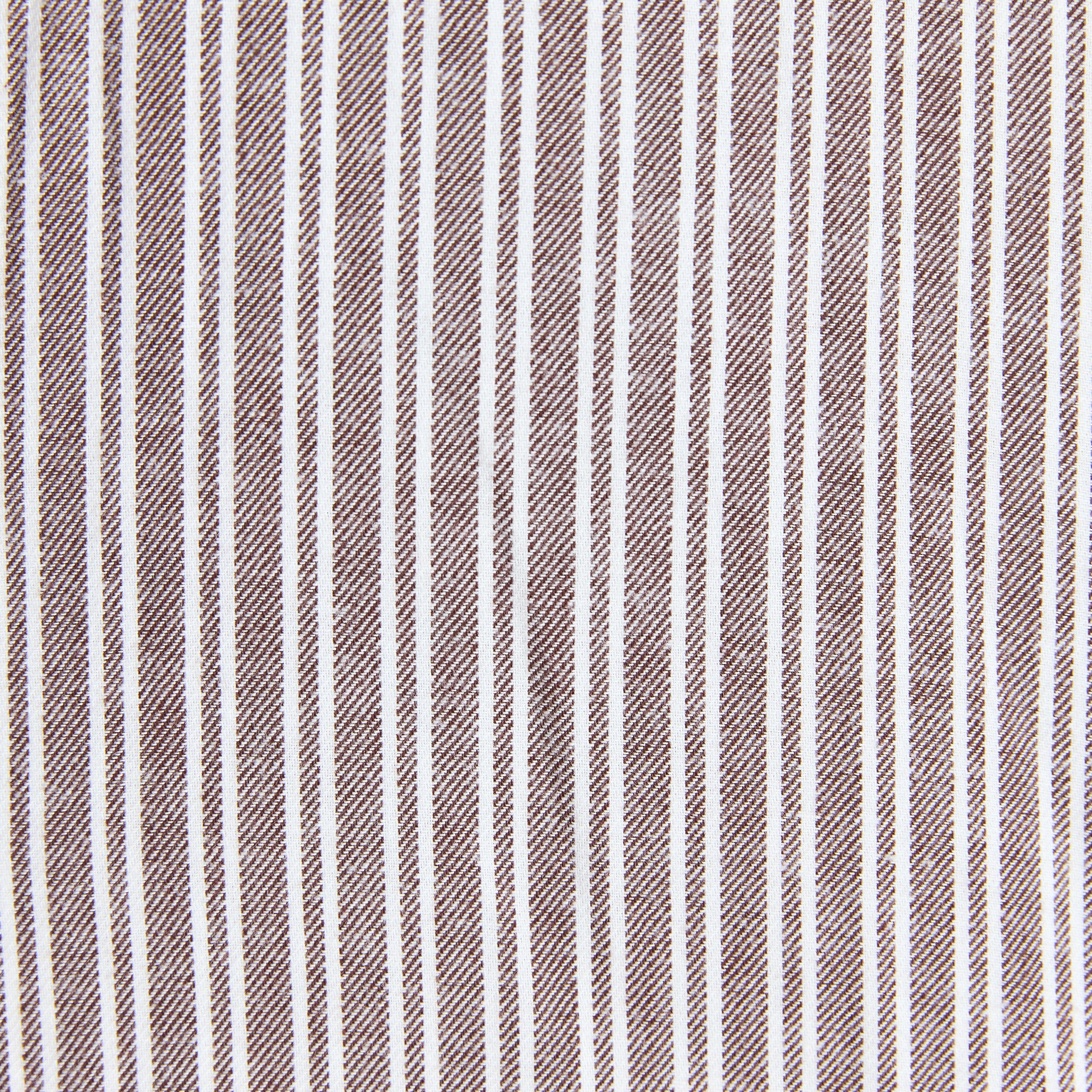 Stripe Pyjama Shirt | Stripe Pajama Shirt - Chocolate
