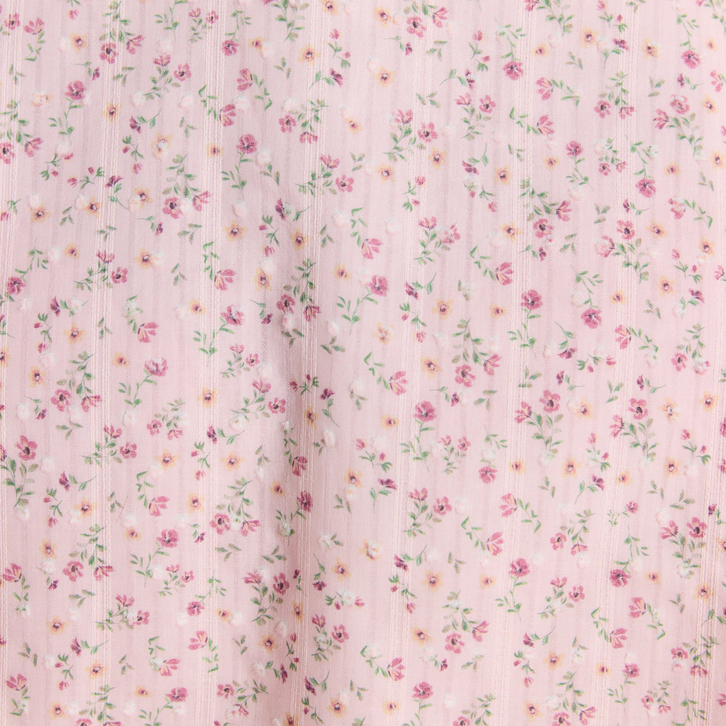 Pleat & Lace Detail Mini Dress | Pleat & Lace Detail Mini Dress - Pink Floral