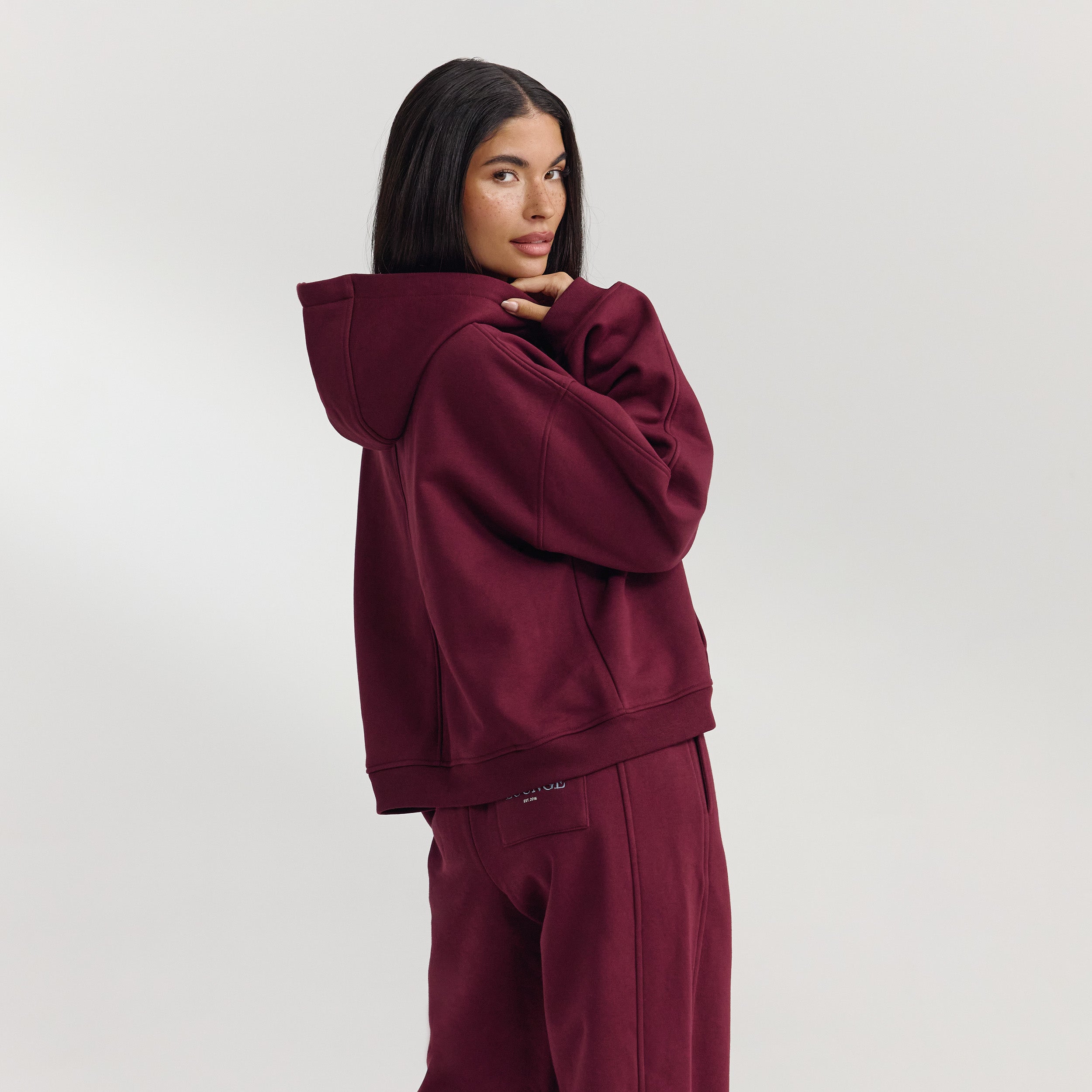Oversized Hoodie | Oversized Hoodie - Cherry Lacquer