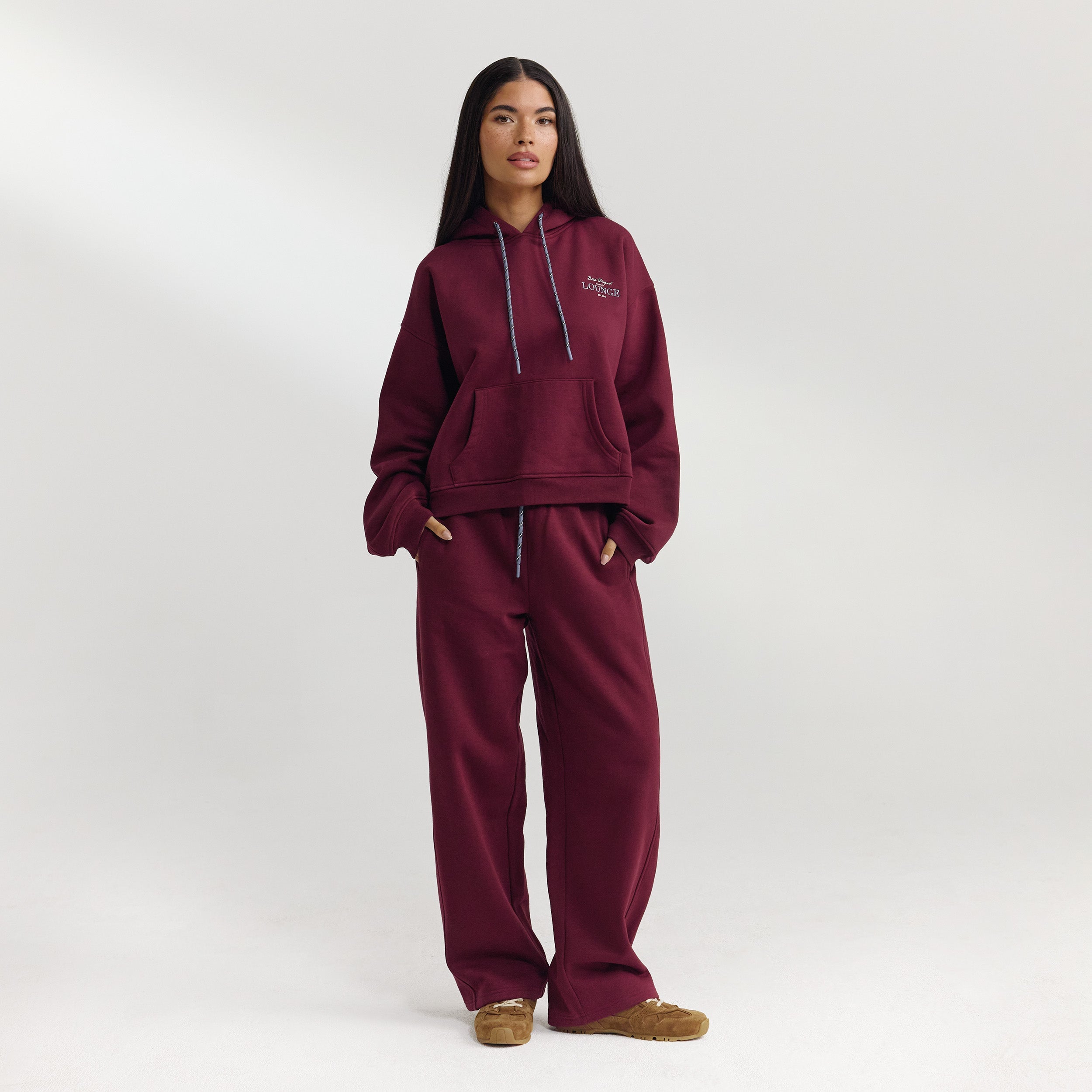 Straight-Leg Sweatpants - Cherry Lacquer alternate