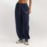 Barrel Leg Sweatpants - Dark Blue