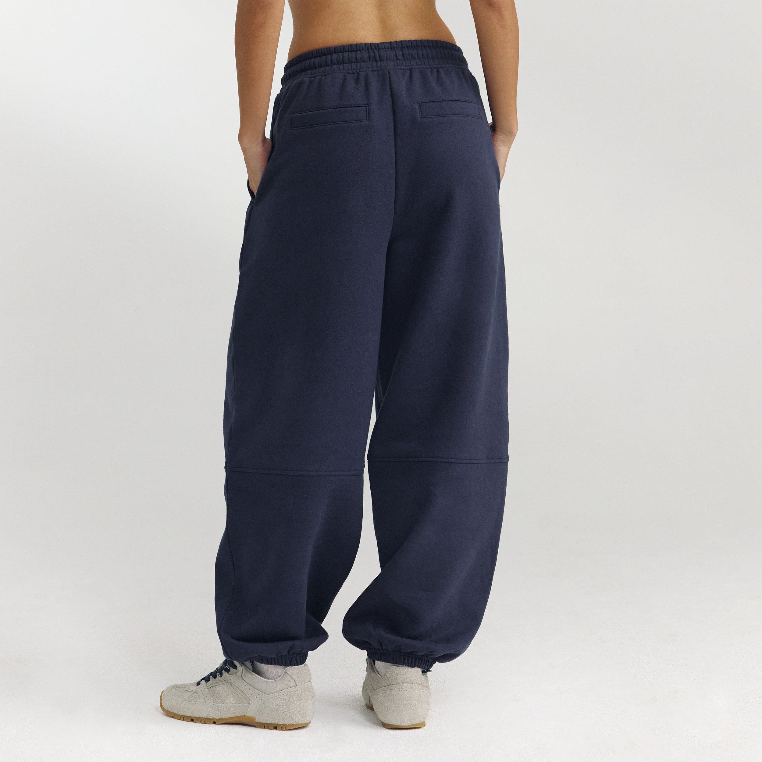 Barrel Leg Sweatpants | Barrel Leg Sweatpants - Dark Blue