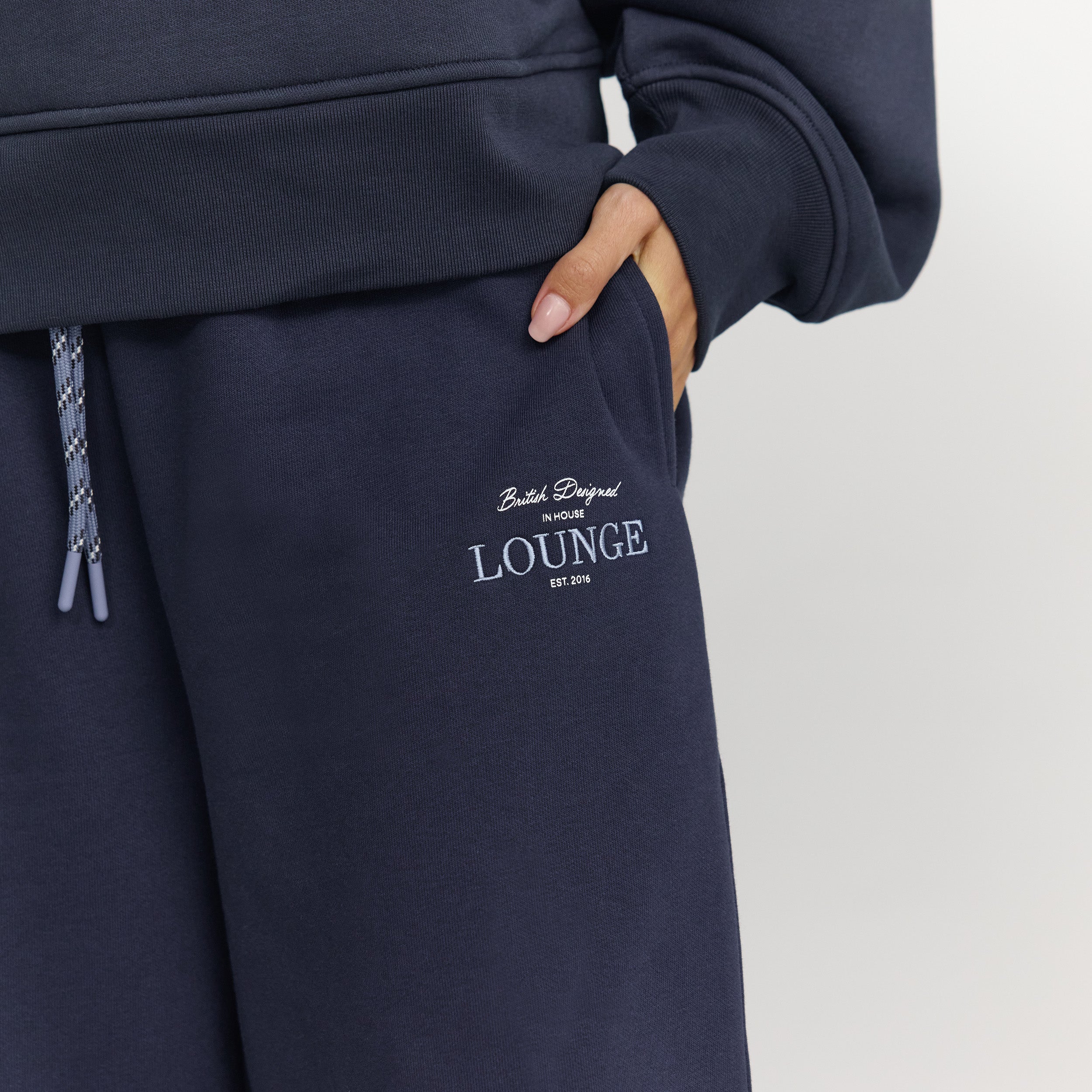 Barrel Leg Sweatpants | Barrel Leg Sweatpants - Dark Blue