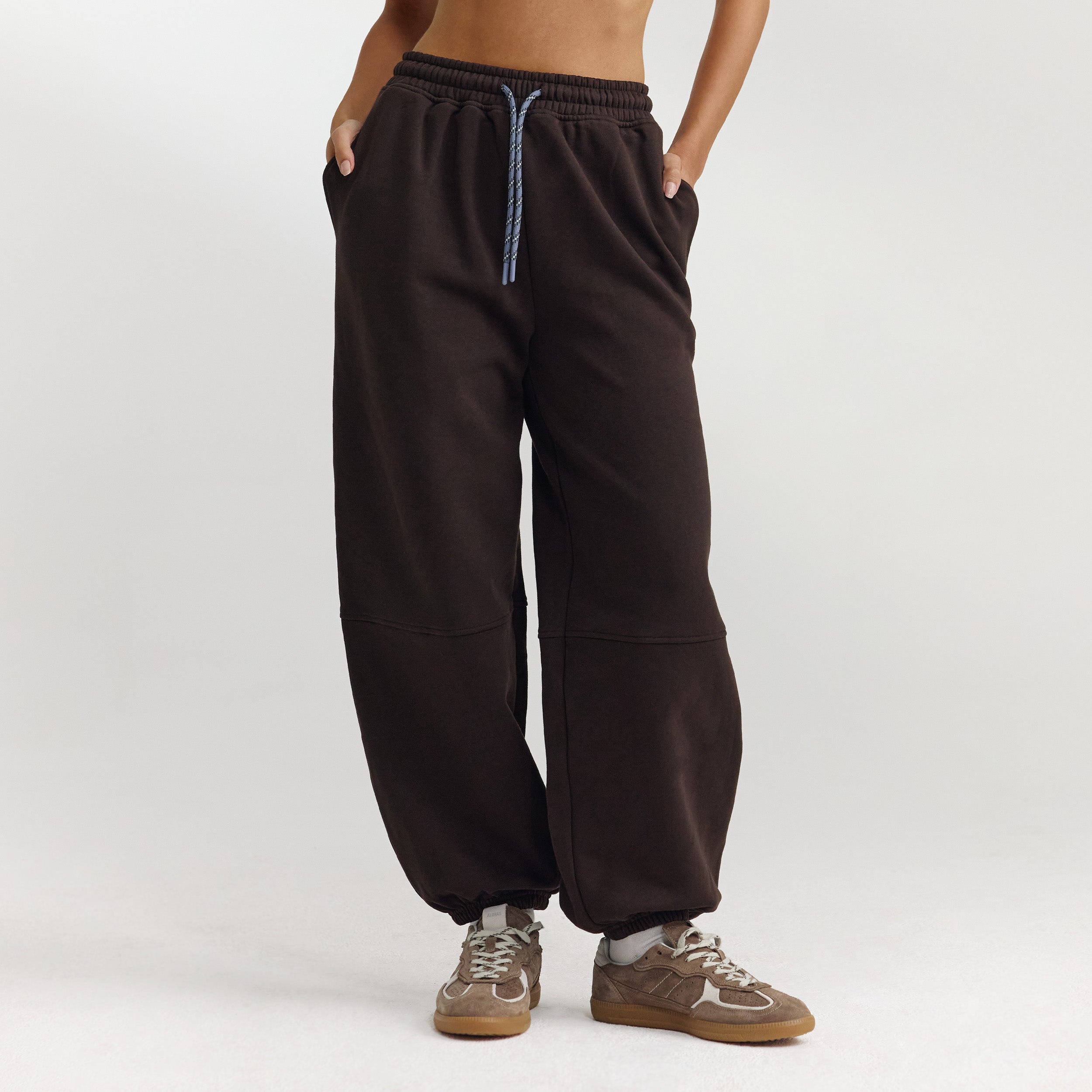 Barrel Leg Sweatpants - Dark Chocolate