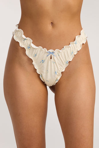 Bamboo Scrunchie Thongs (3-Pack) - Multicolour alternate
