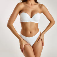 Wired Strapless Bra - White