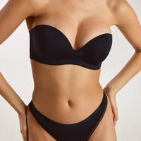 Wired Strapless Bra - Black