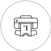 a black and white circular object with a number on it