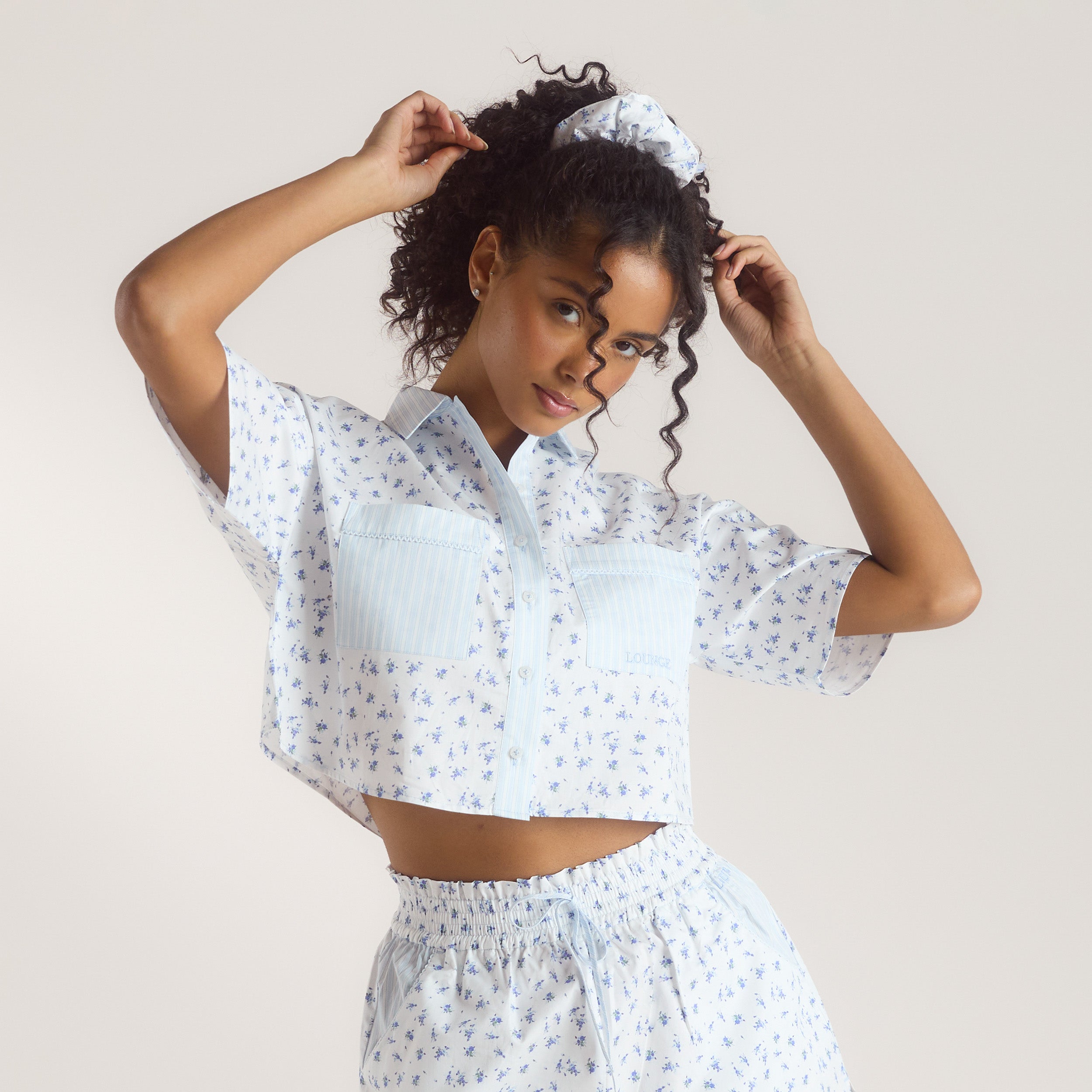 Bloom & Stripe Scrunchies (3-Pack) | Bloom & Stripe Scrunchies (3-Pack) - Multicolour